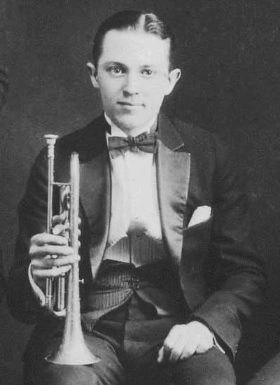Bix Beiderbecke fotograferad i Cincinnati 1924